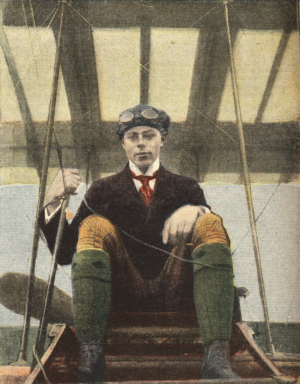 Aviación: retrato del aviador Henri Wynmalen (Henri Wijnmalen) de Anonymous Anonymous