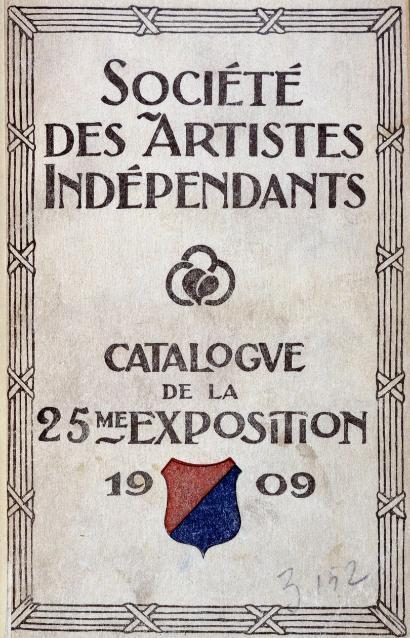 Portada del catálogo de la exposición de la sociedad de artistas independientes de Anonymous Anonymous