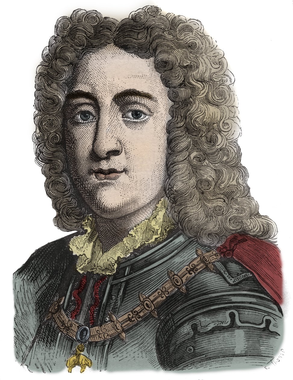 Carlos VI, Emperador del Sacro Imperio Romano (1685-1740) - Carlos de Habsburgo (Karl von Habsburg) - Grabado de Anonymous Anonymous