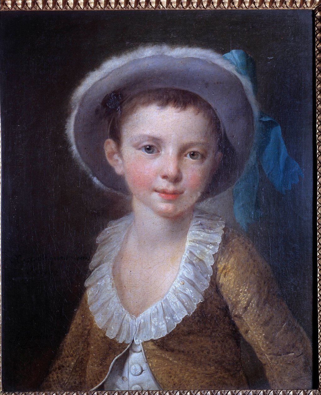 Retrato de niño. Pintura anónima del siglo XVIII, París, Museo de Artes Decorativas de Anonymous Anonymous