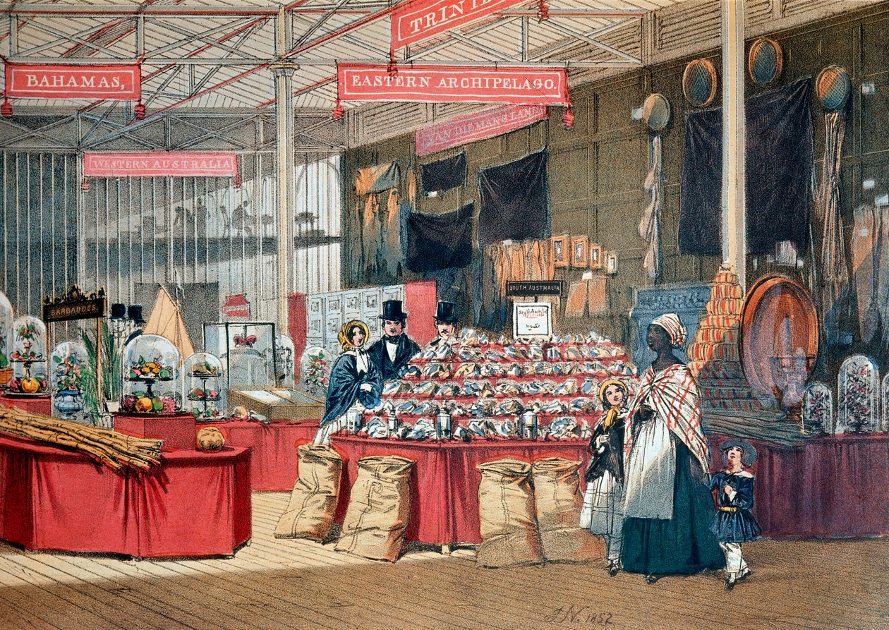 Pabellón de Productos Coloniales en la Exposición Mundial de Londres. 1851. Londres, Museo Victoria y Alberto de Anonymous Anonymous