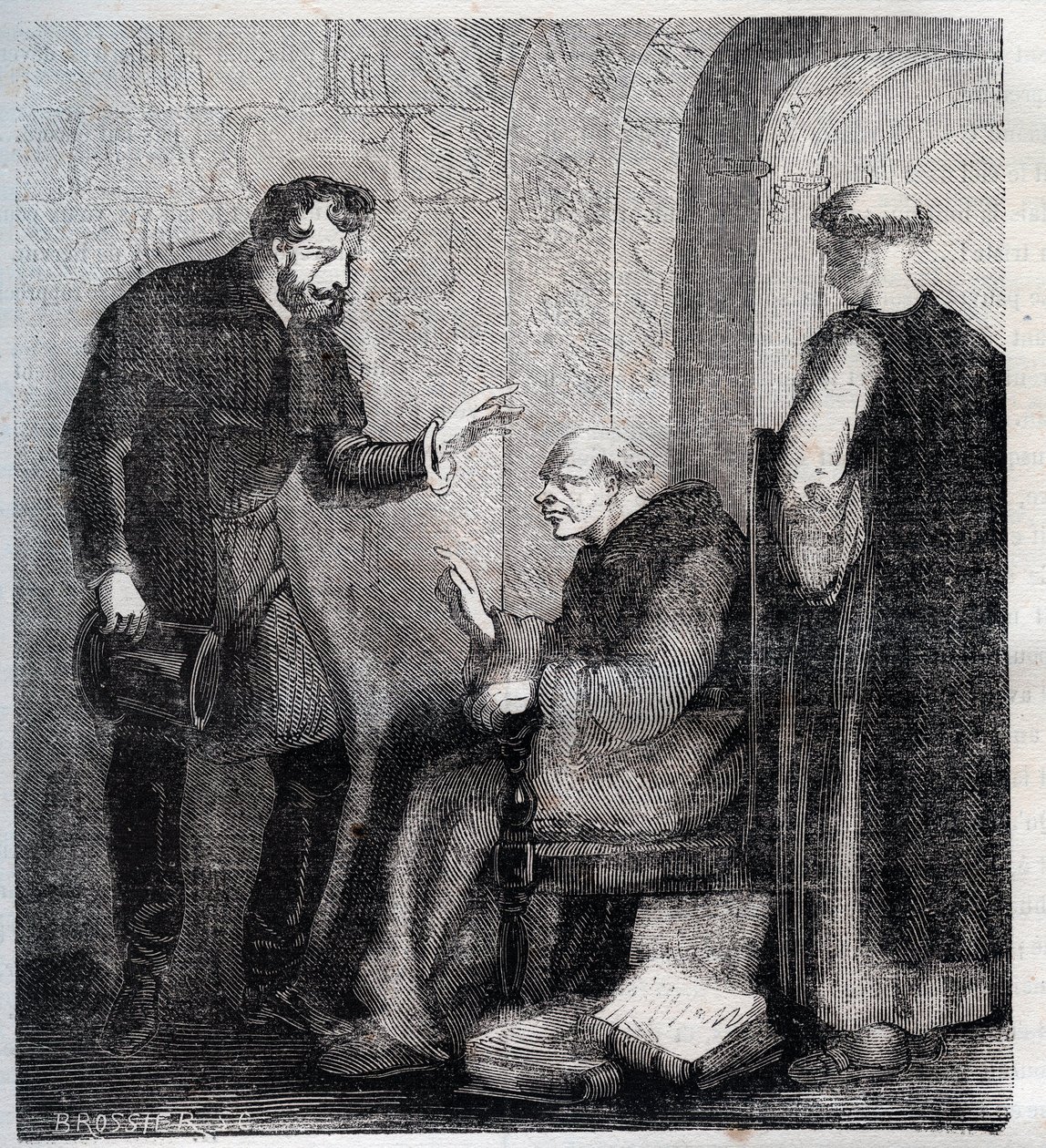 Diogo Inacio de Pina Manique (1733-1805) magistrado portugués - Ataca la masonería portuguesa - Grabado de 1879 en 