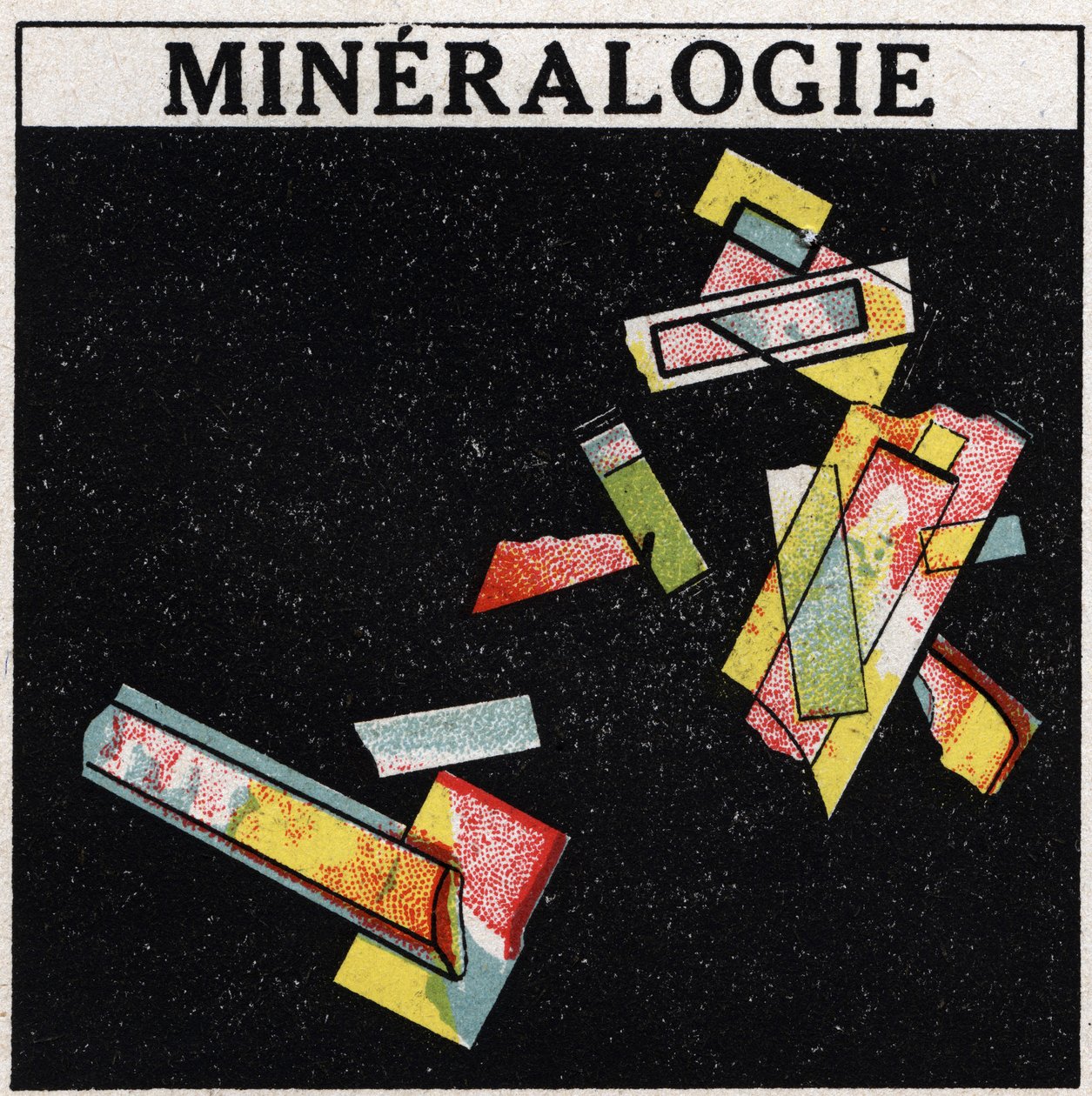 Doble refracción: mineralogía. Ilustración anónima de 1925. Colección privada. de Anonymous Anonymous