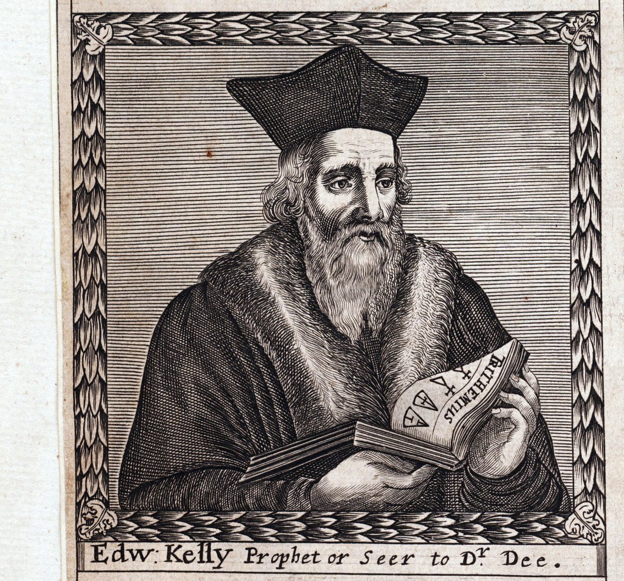 Edward Kelley o Edward Talbot (1555-1597) - Obra anónima, grabado de Anonymous Anonymous