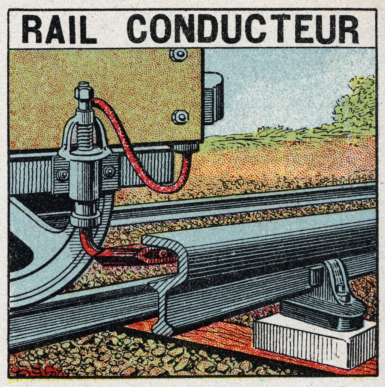 Ferrocarriles eléctricos: riel conductor de Anonymous Anonymous