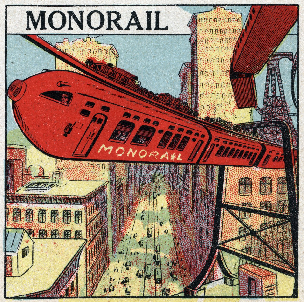 Ferrocarriles eléctricos: proyecto para un monorraíl circulando en una ciudad de Anonymous Anonymous