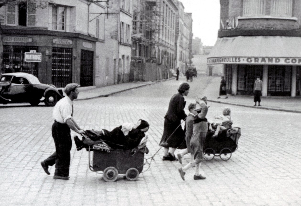 Francia junio de 1940: Éxodo de la población en la Porte d