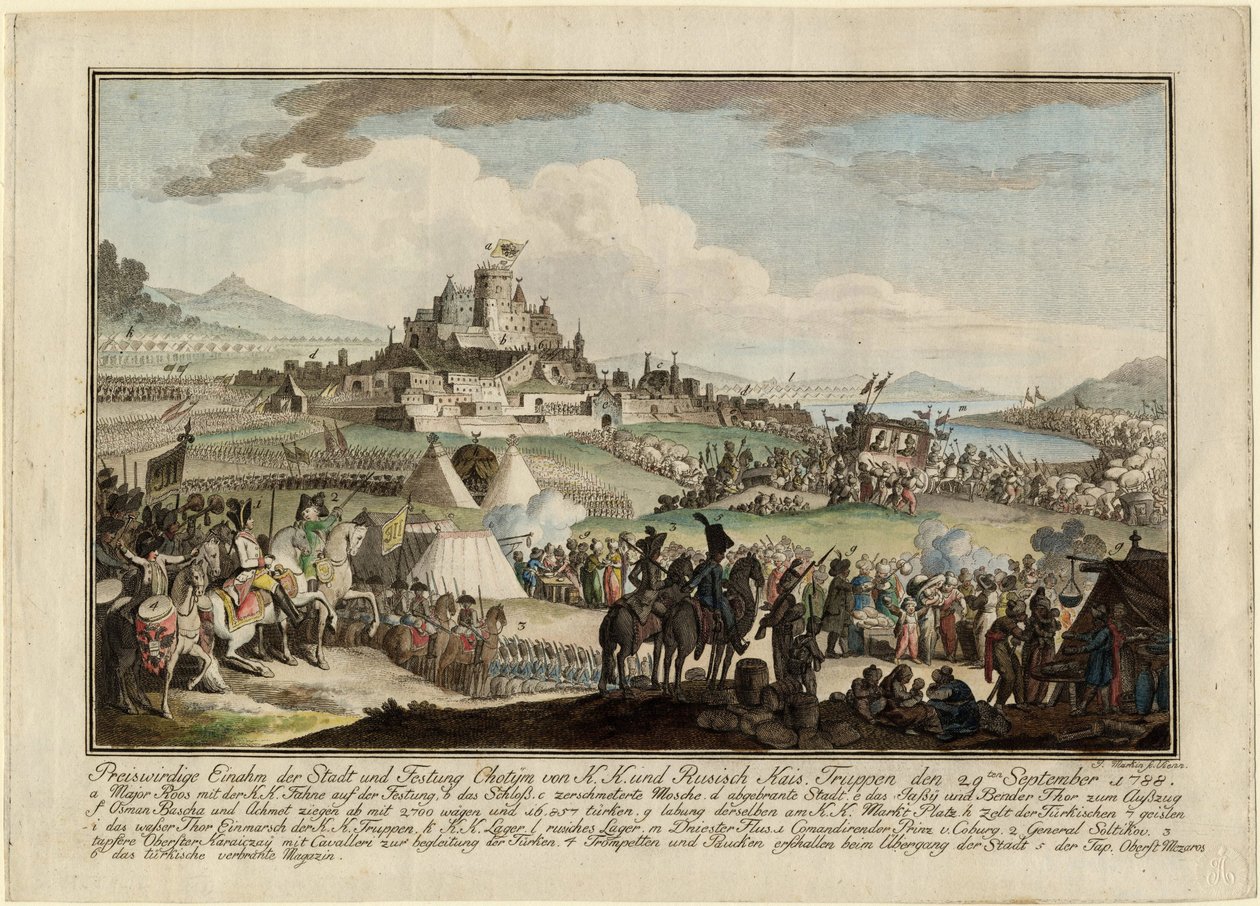 Guerra ruso-turca de 1787-1792 - La toma de Khotyn por el ejército ruso el 29 de septiembre de Anonymous Anonymous