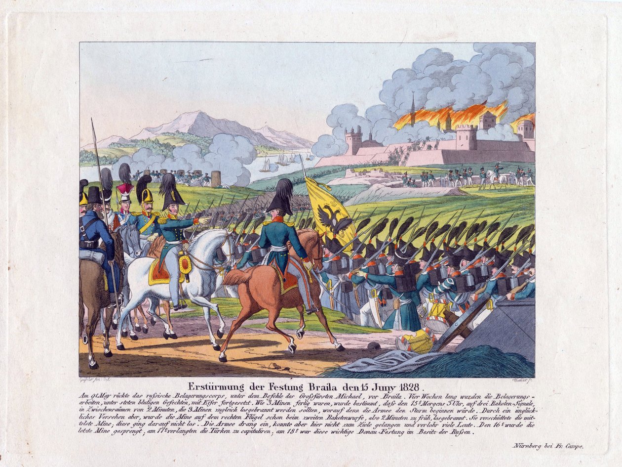 Guerra ruso-turca de 1828-1829 - Asalto a la fortaleza de Brailov el 15 de junio de Anonymous Anonymous