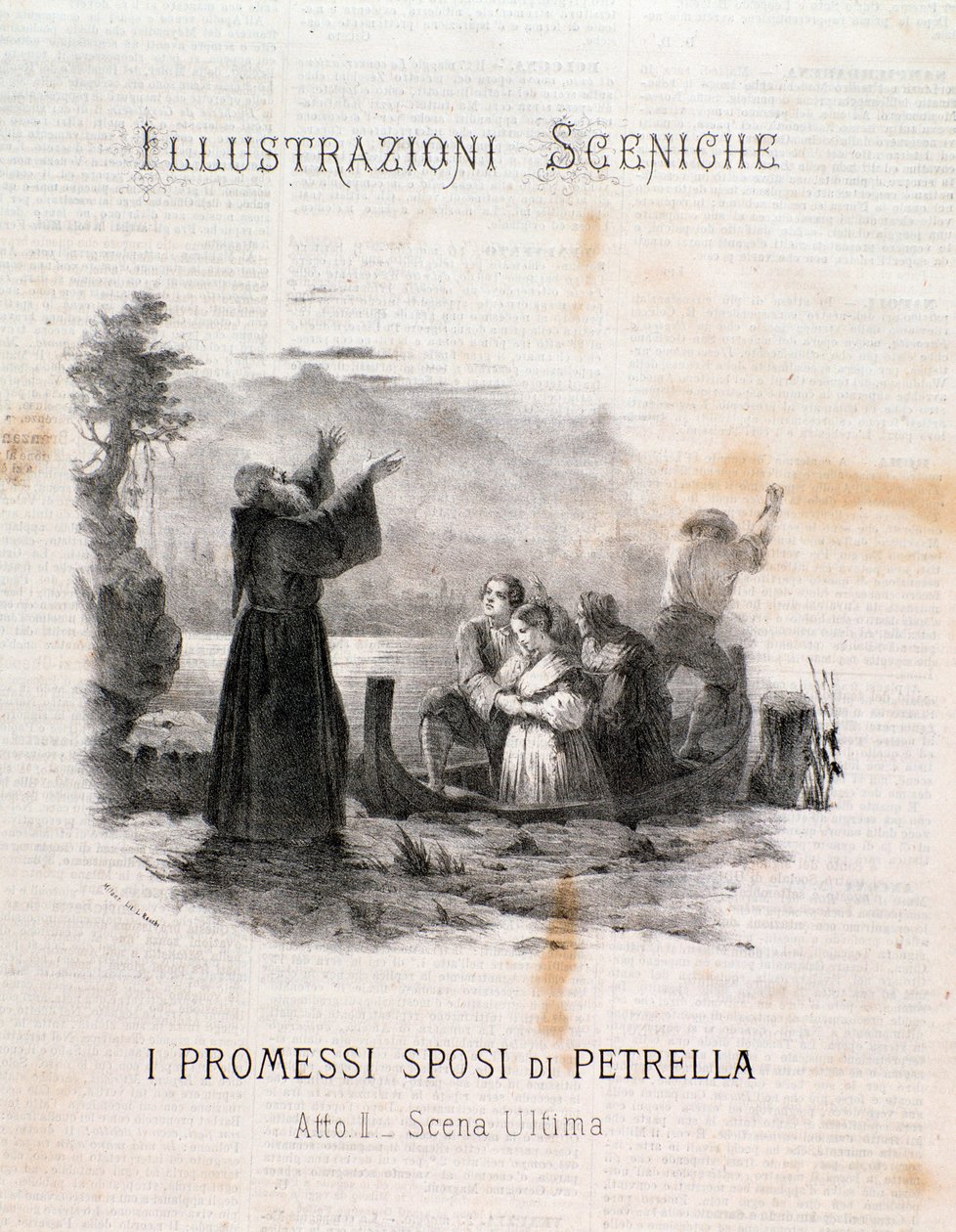 Ilustración de Los Novios después de Manzoni por Errico Petrella de Anonymous Anonymous