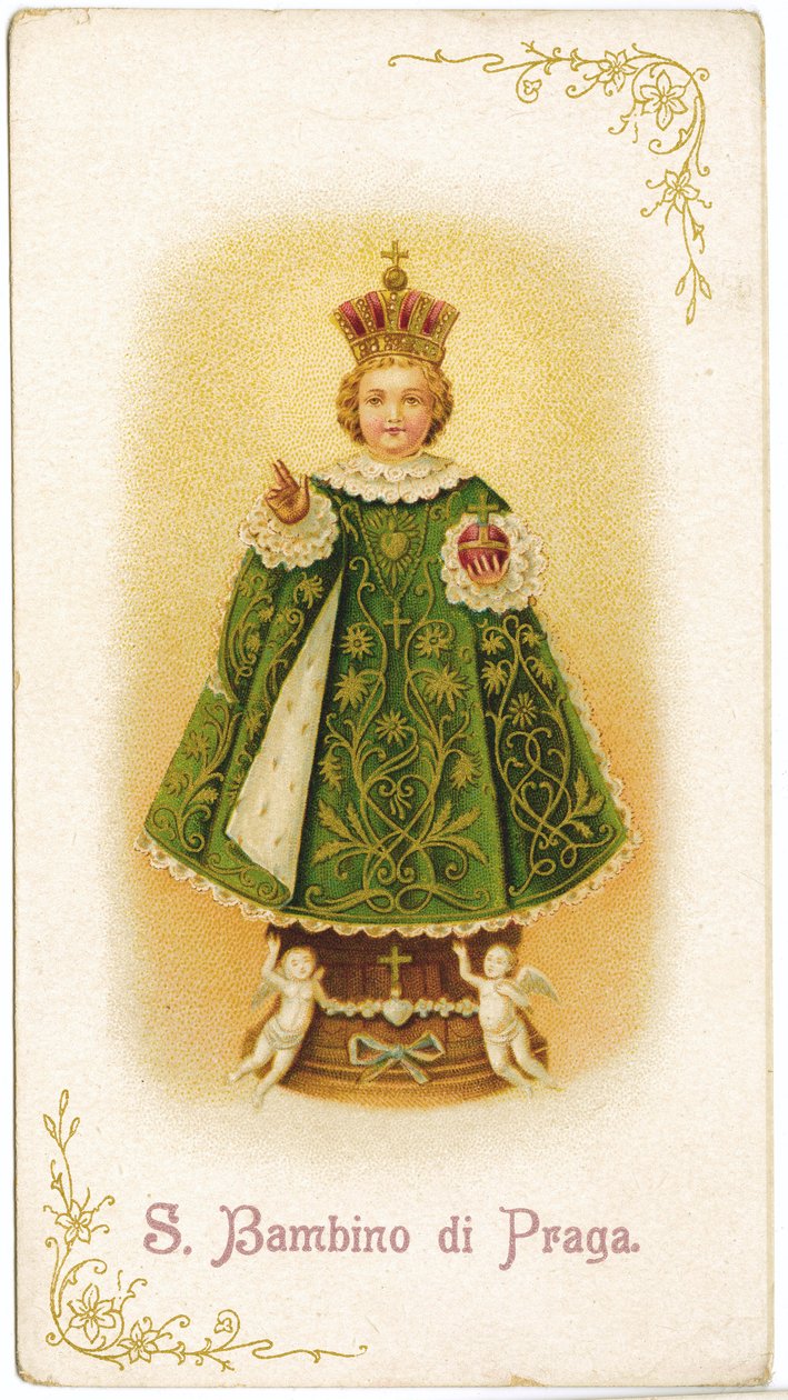 Niño Jesús de Praga (grabado) de Anonymous Anonymous