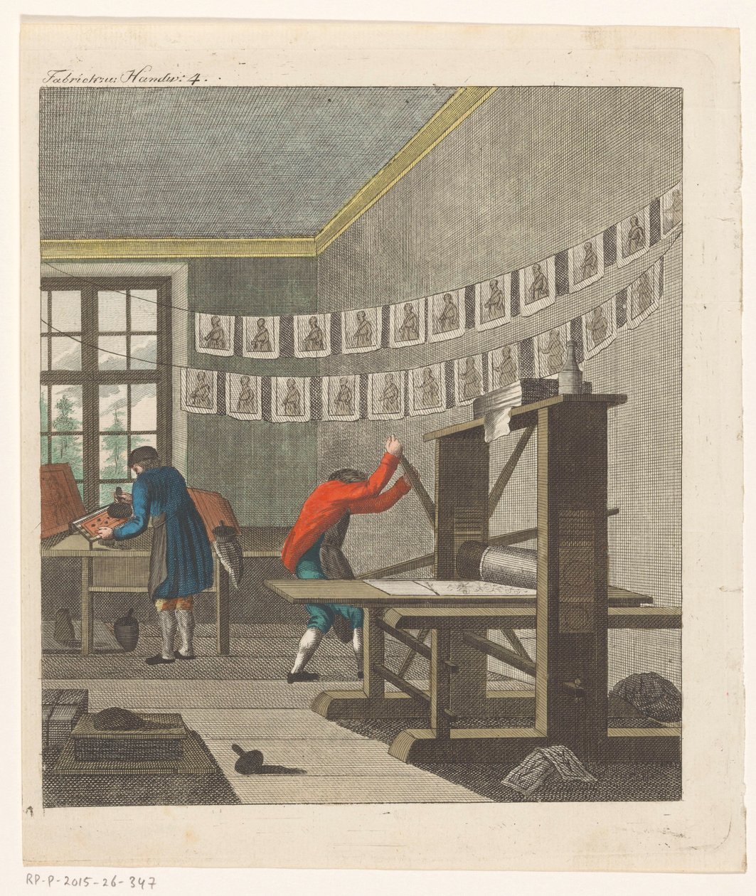 Interior de una imprenta, c.1750-1850 de Anonymous Anonymous