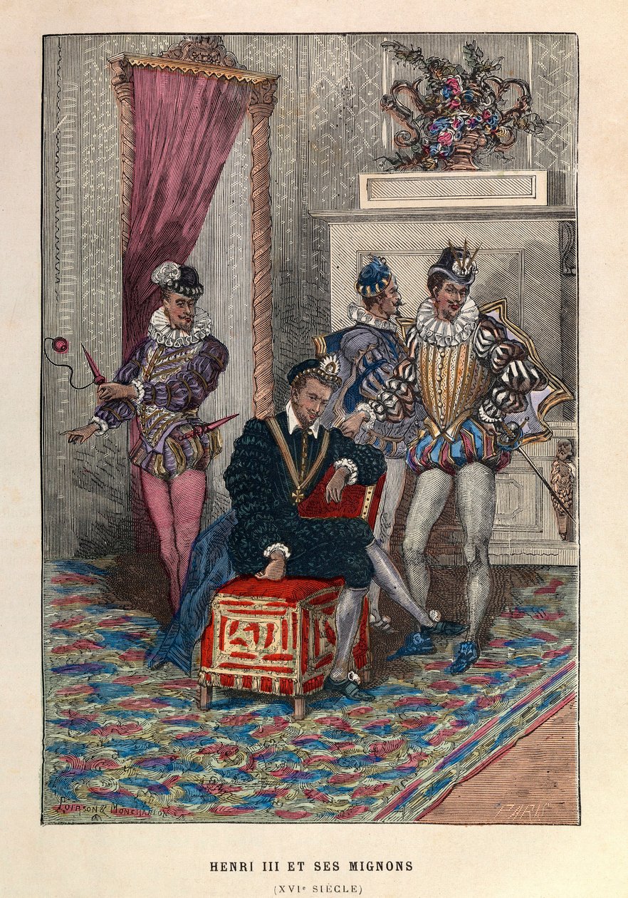 Rey Enrique III (1551 - 1589) y sus favoritos de Anonymous Anonymous