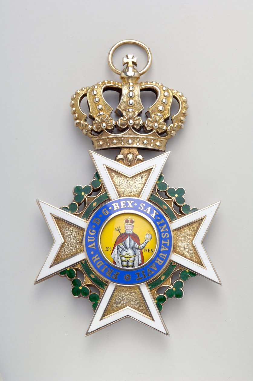 Reino de Sajonia - Orden Militar de San Enrique: insignia de la gran cruz - 1736-1918 de Anonymous Anonymous
