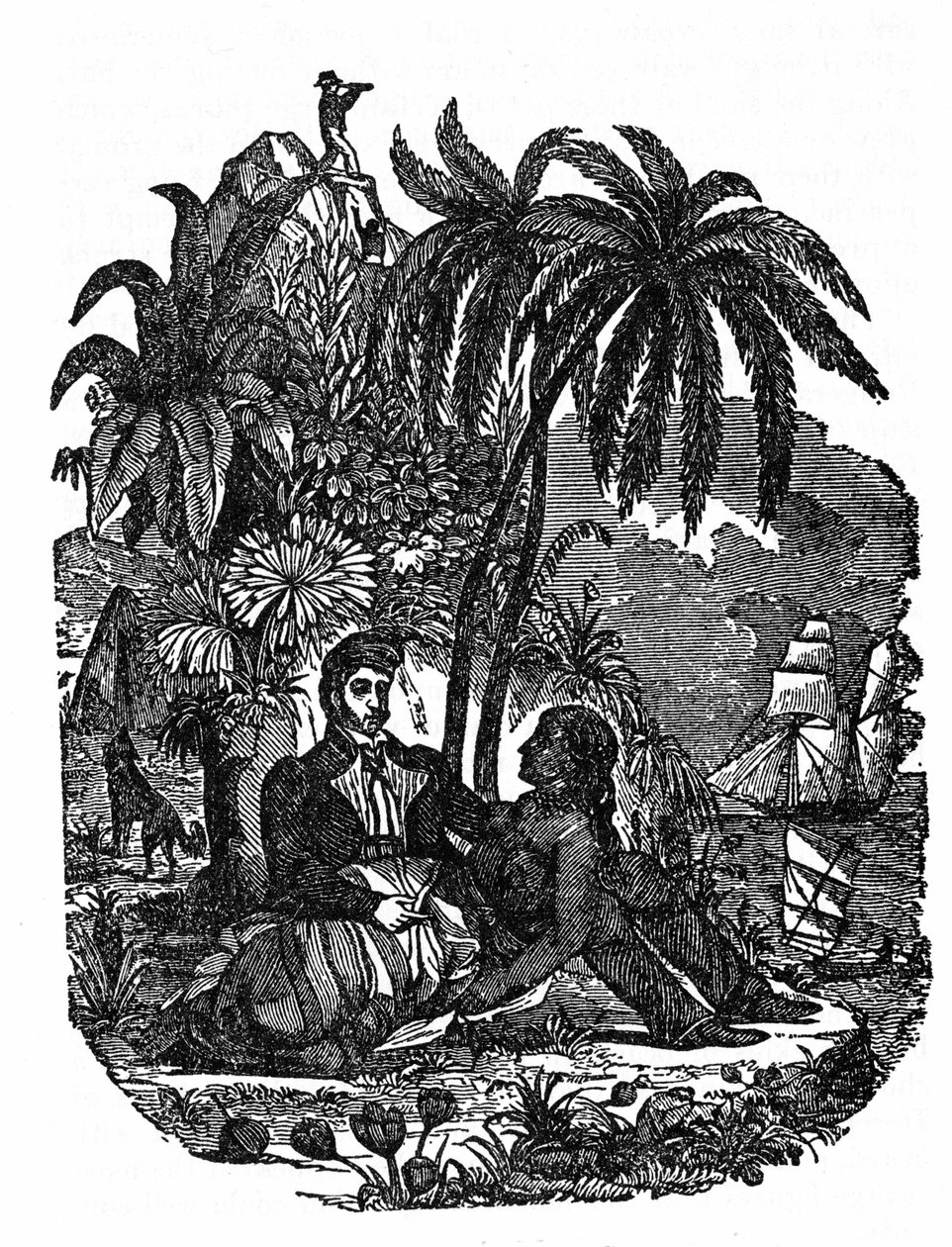 La vida de los piratas en la isla de Madagascar. Grabado de “The pirate own book” 1837 de Anonymous Anonymous