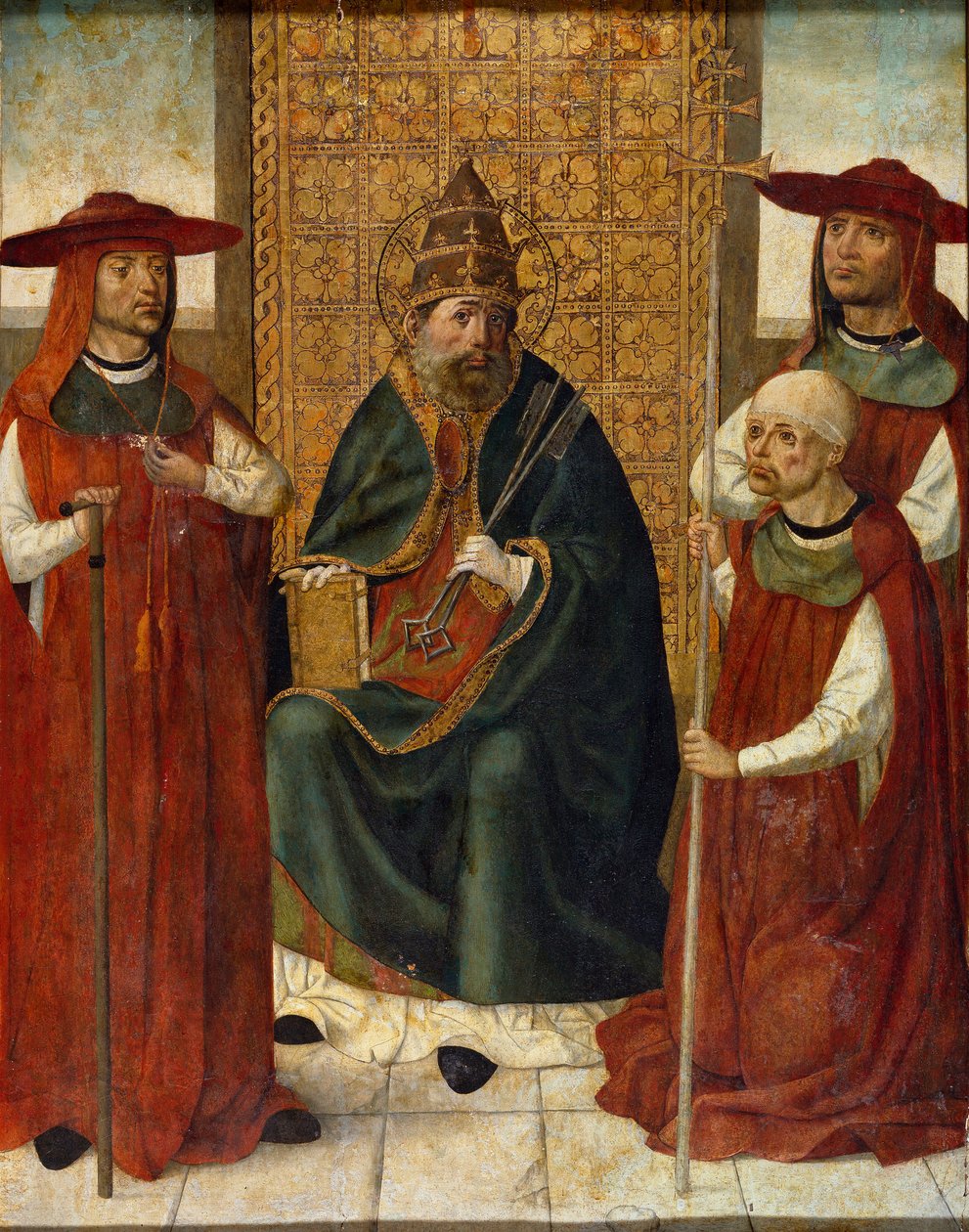 El cardenal Pedro González de Mendoza rezando ante San Pedro de Anonymous Anonymous