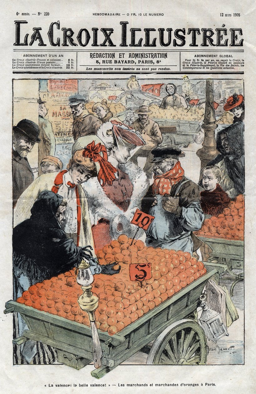 Los vendedores de naranjas (La valencia) en París en 1905 - portada de 