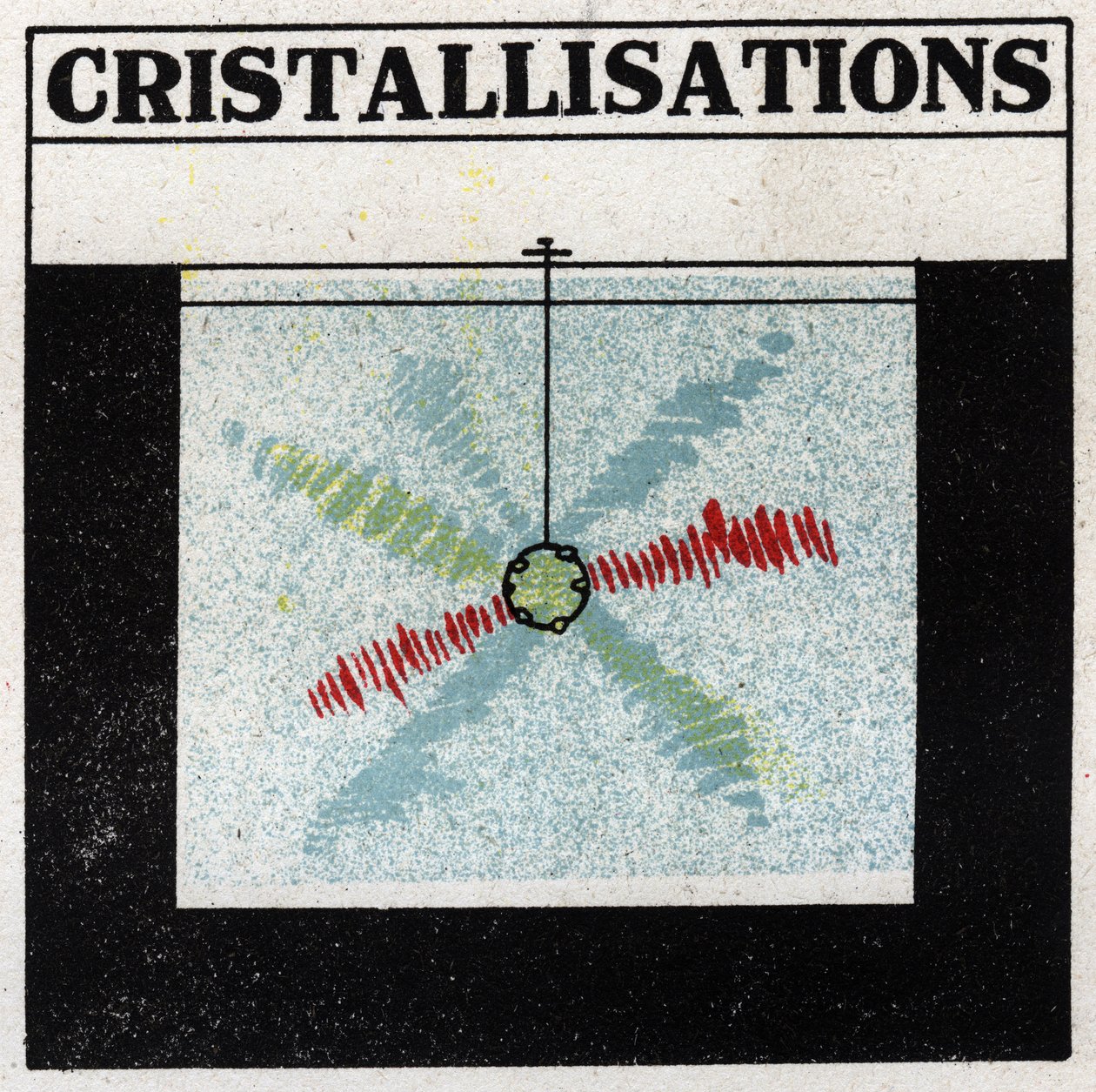Proyección de luz: cristalización. Ilustración anónima de 1925. Colección privada. de Anonymous Anonymous