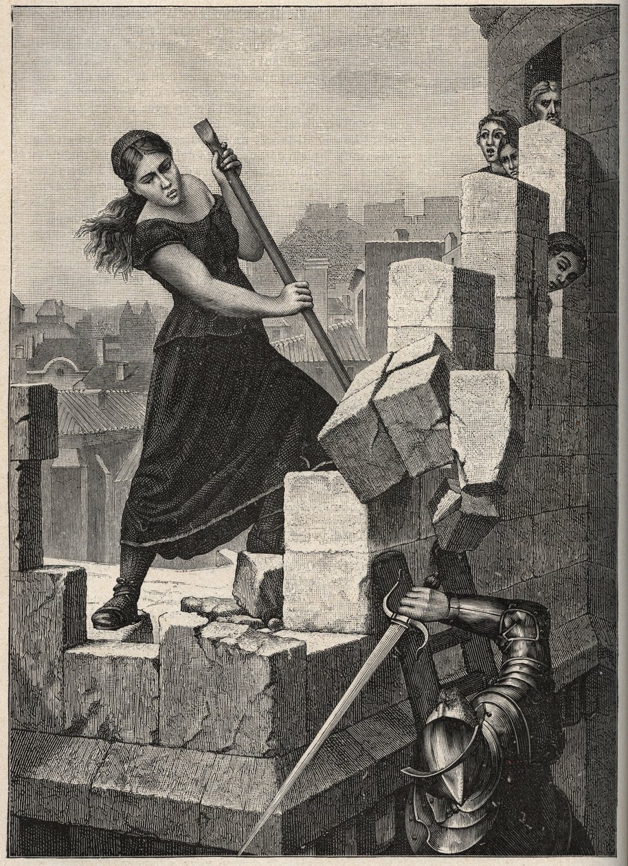 Marguerite Catherine Ponsoye alias Margot Delaye aquí en mayo de 1570 defendiendo la ciudad de Montélimar (Francia) contra el ejército de Ludovic de Nassau - Marguerite Catherine Ponsoye conocida como “la Gandonne” o Margot Delaye aquí en abril de 1570 en  de Anonymous Anonymous