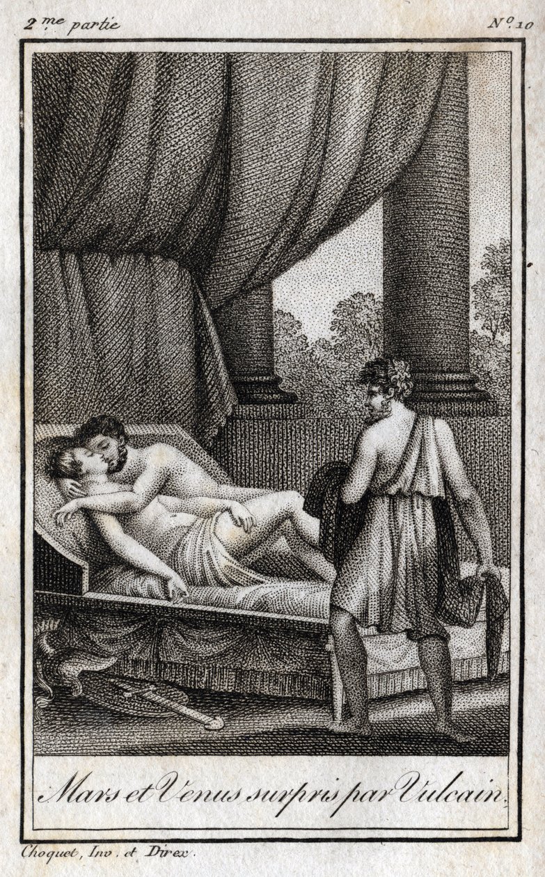 Marte y Venus descubiertos por Vulcano. 