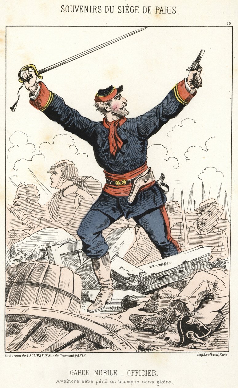 Recuerdos del sitio de París: Guardia Móvil - Oficial: Ser derrotado sin peligro, triunfar sin gloria de Anonymous Anonymous