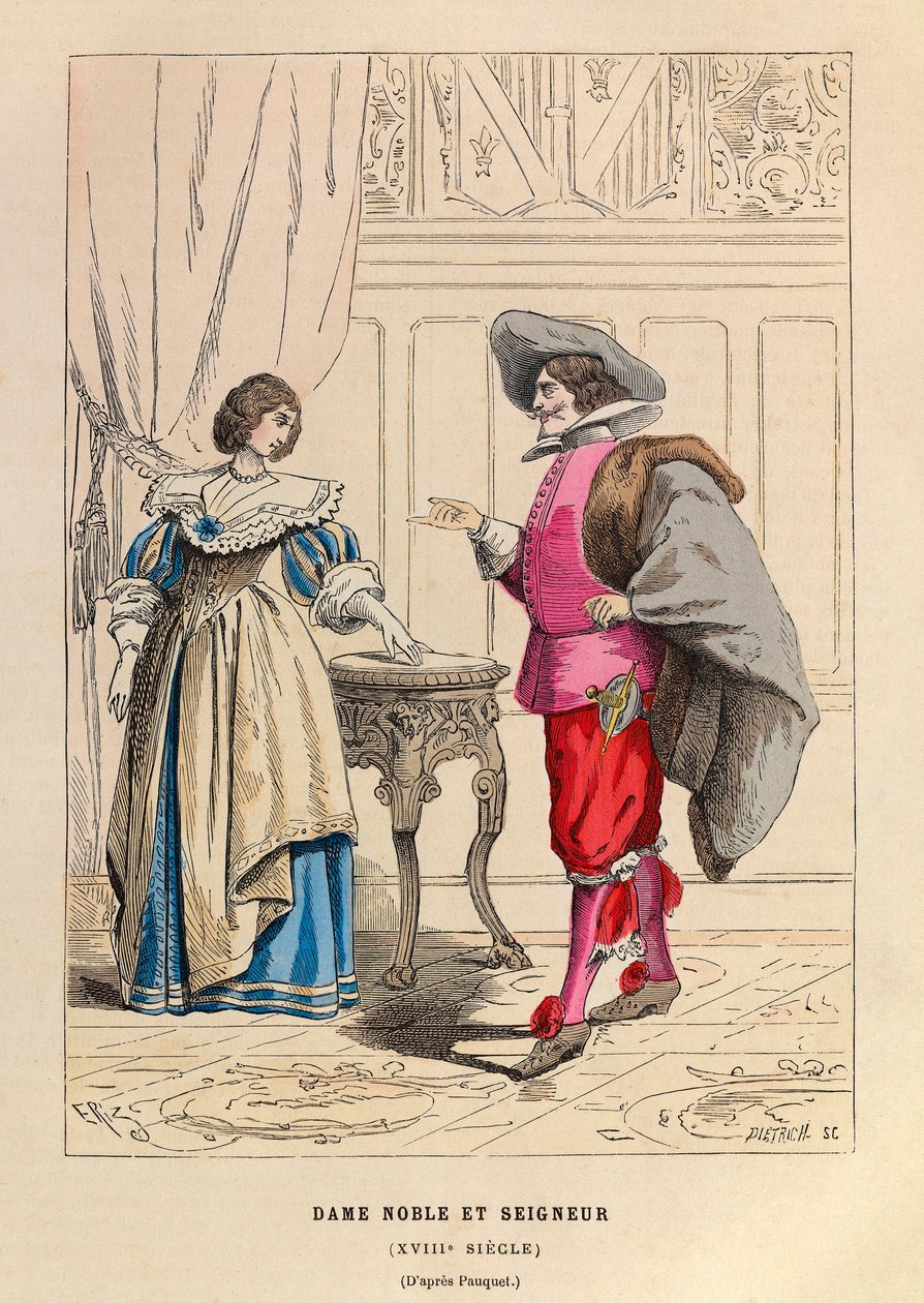 Trajes de noble y nobleza del siglo XVIII - colección privada de Anonymous Anonymous