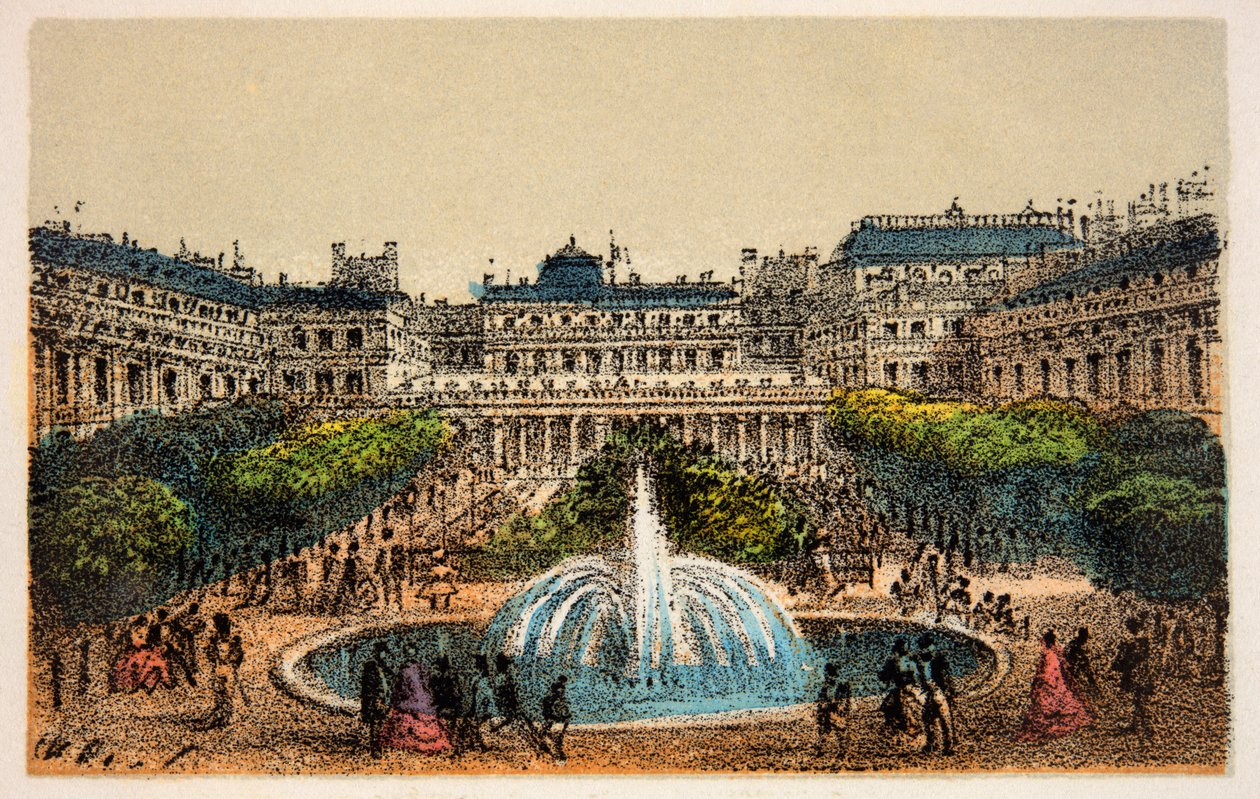 París 1874: Jardines del Palacio Real, Colección Privada de Anonymous Anonymous