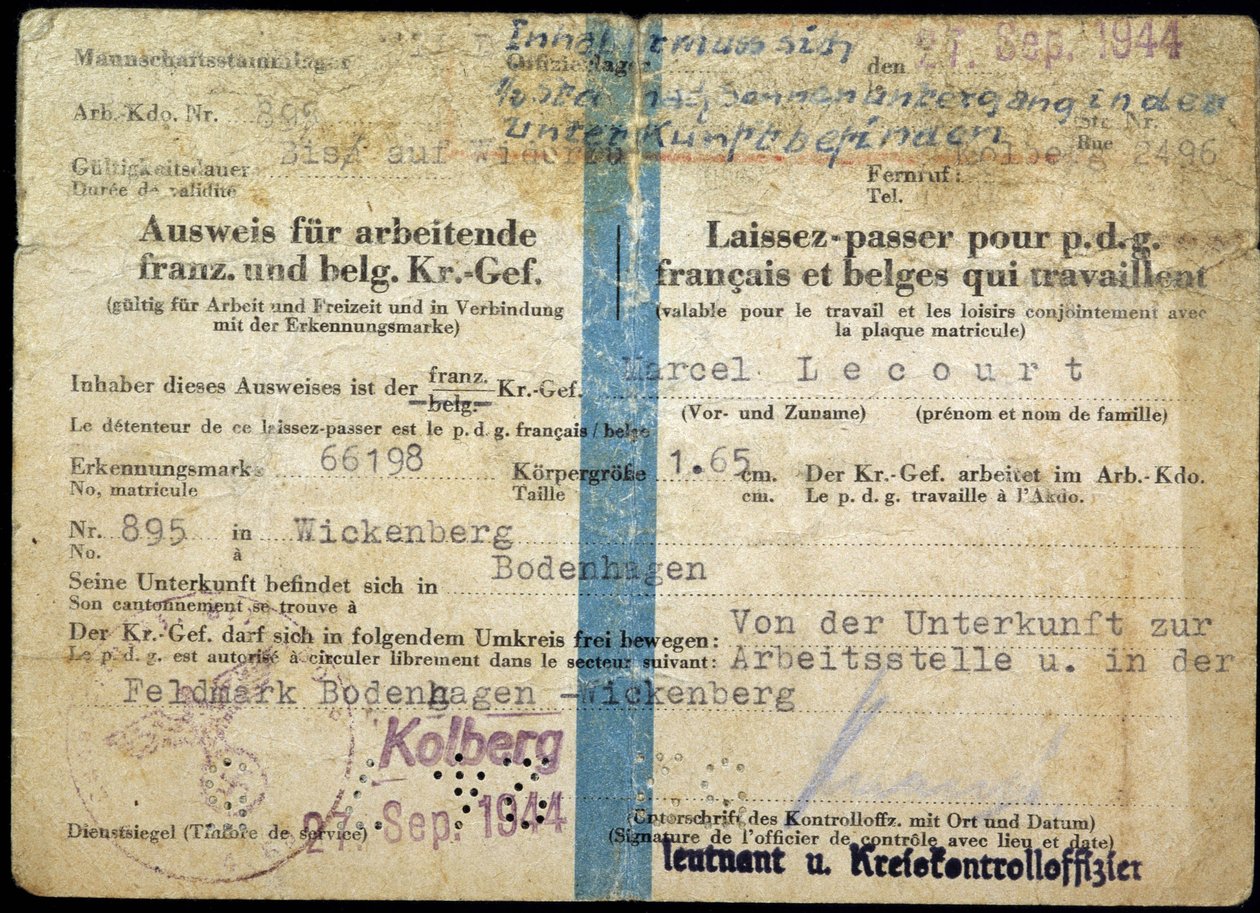 Pasaporte de la Segunda Guerra Mundial, 