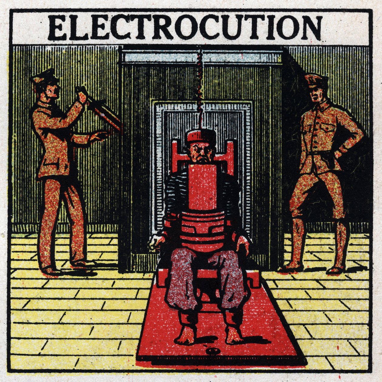 Efectos fisiológicos de la electricidad: electrocución de un condenado a muerte mediante una silla eléctrica en una penitenciaría en los Estados Unidos de Anonymous Anonymous