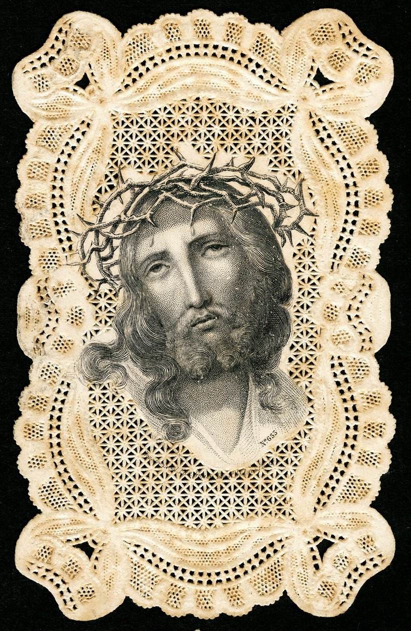 Imagen piadosa: Jesucristo coronado de espinas (grabado) de Anonymous Anonymous
