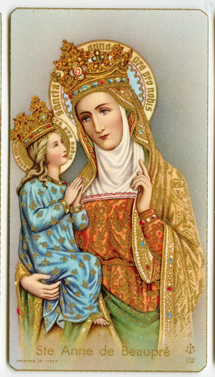 Santa Ana de Beaupré, patrona de Quebec (cromolitografía) de Anonymous Anonymous