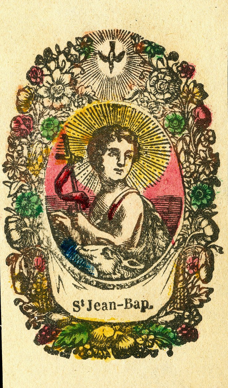 Imagen piadosa: San Juan Bautista (impresión de Epinal) de Anonymous Anonymous