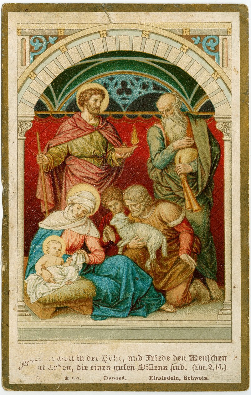 Imagen piadosa: La Natividad de Anonymous Anonymous