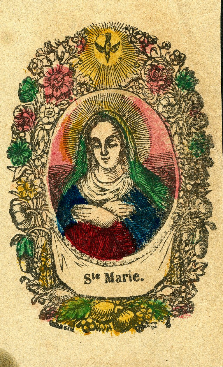 Imagen piadosa: La Virgen María (impresión de Epinal) de Anonymous Anonymous