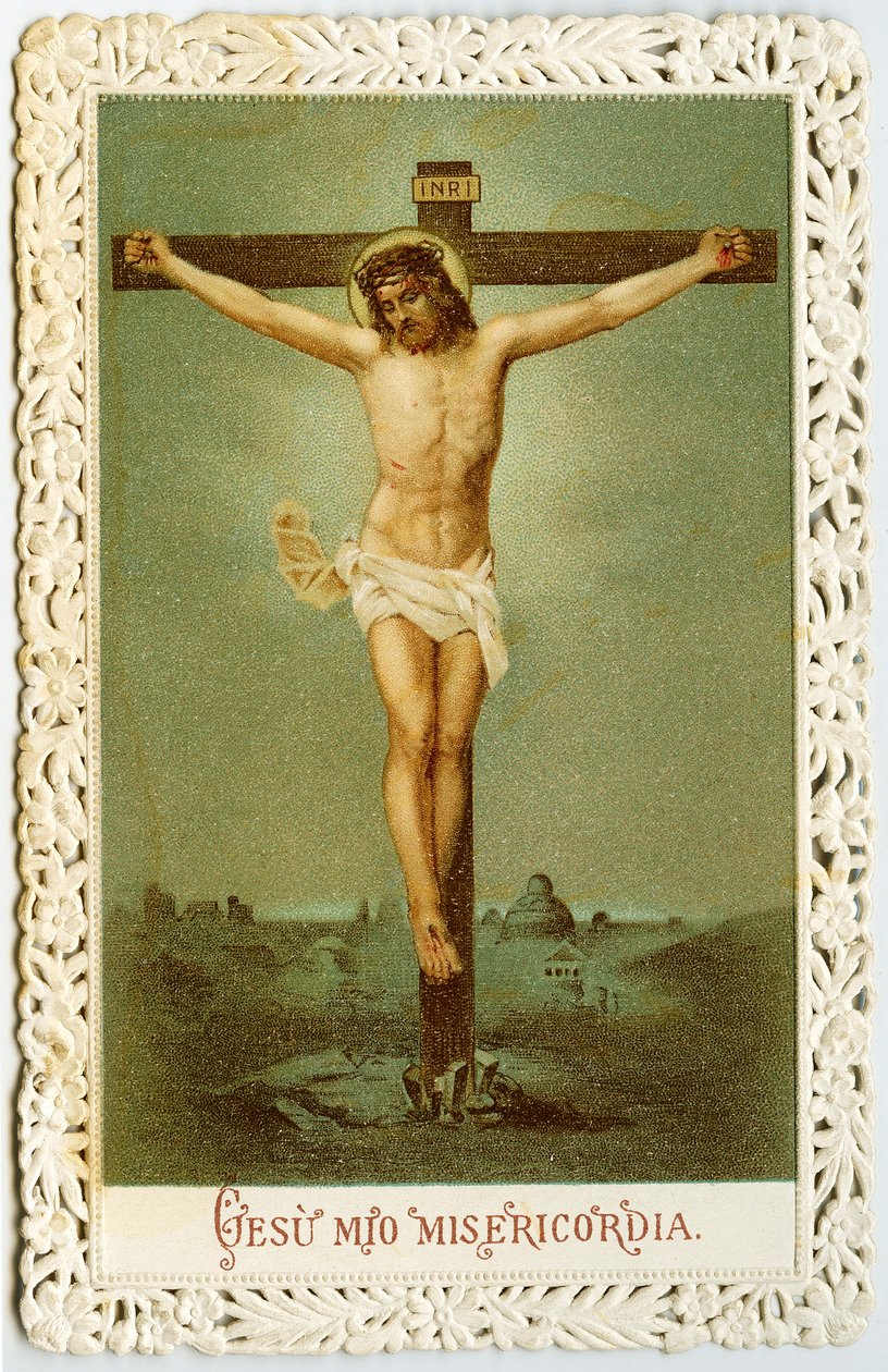 Imagen piadosa: La crucifixión (impresión) de Anonymous Anonymous