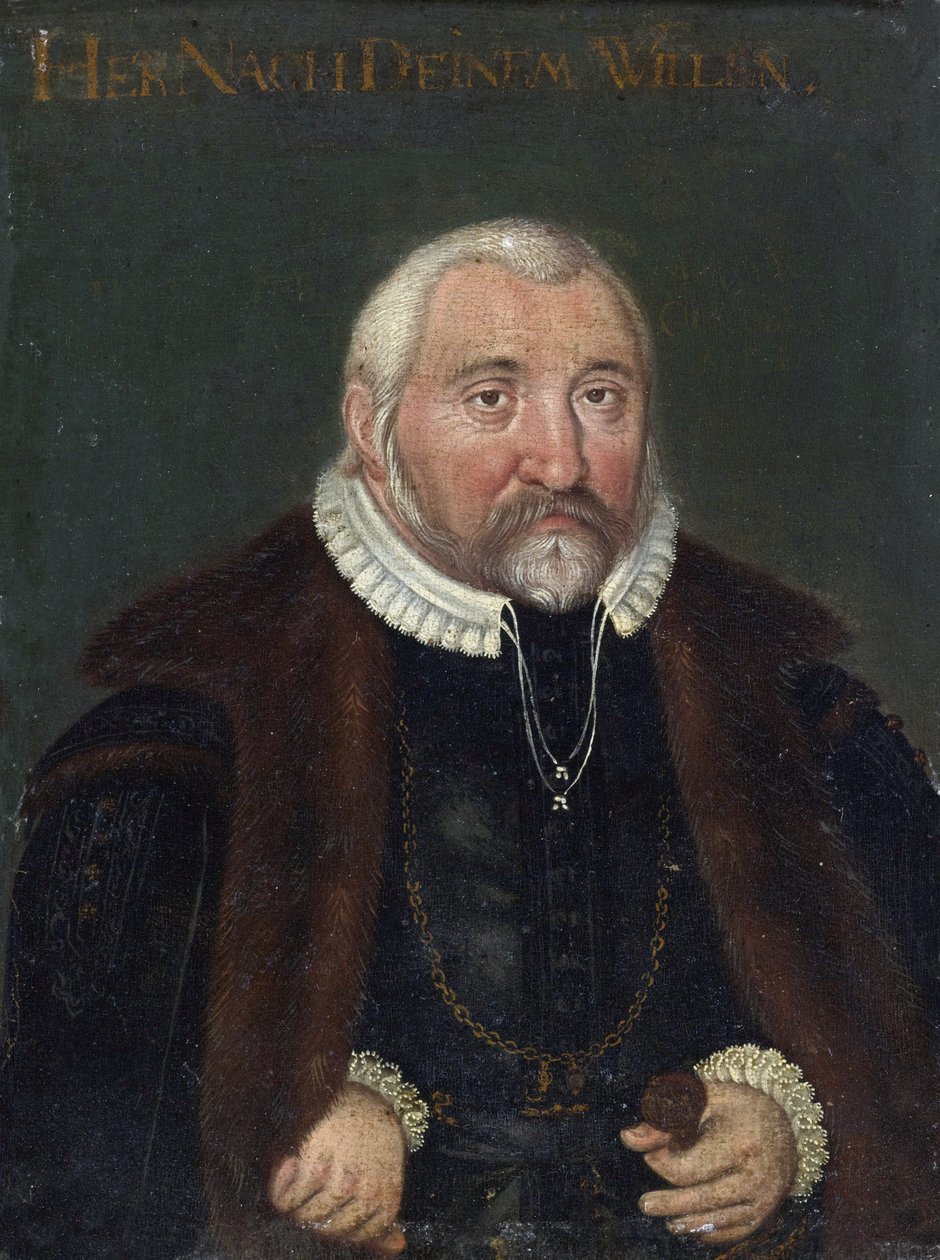 Retrato de Federico III del Palatinado, llamado Federico III el Piadoso, elector palatino del Rin (1515-1576) de Anonymous Anonymous