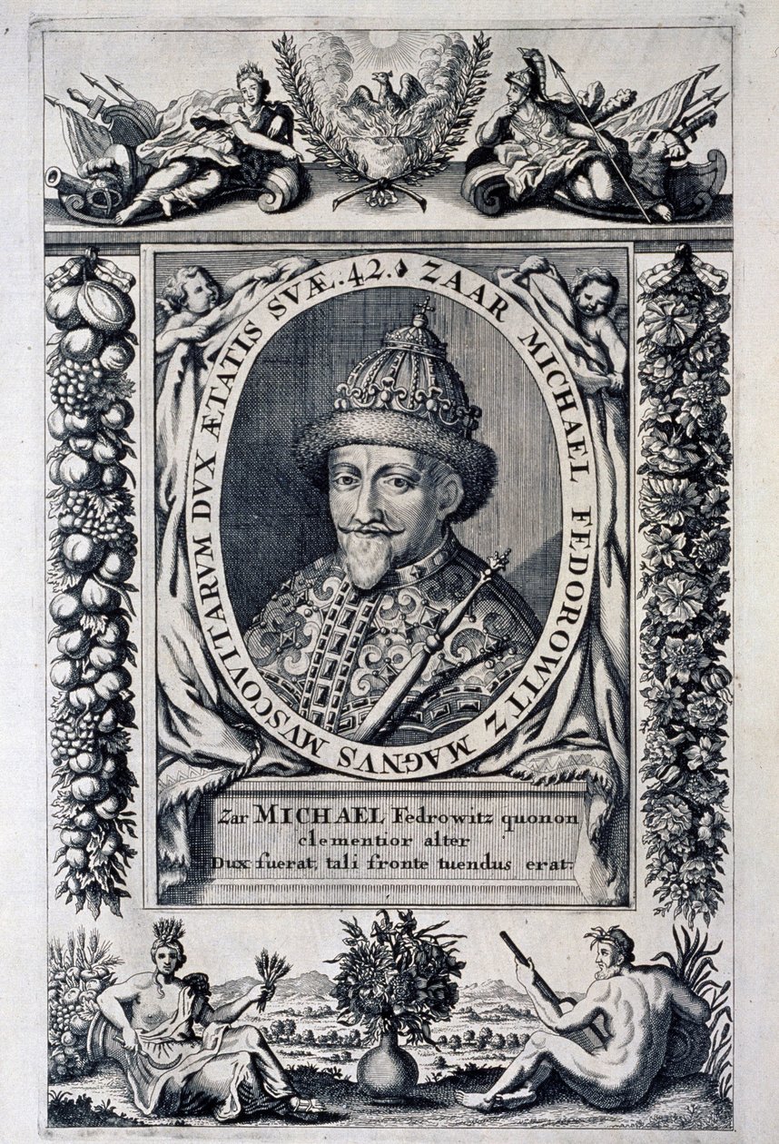 Retrato del Zar Michel I Feodorovich de Rusia (Michel Feodorovitch Romanov de Anonymous Anonymous