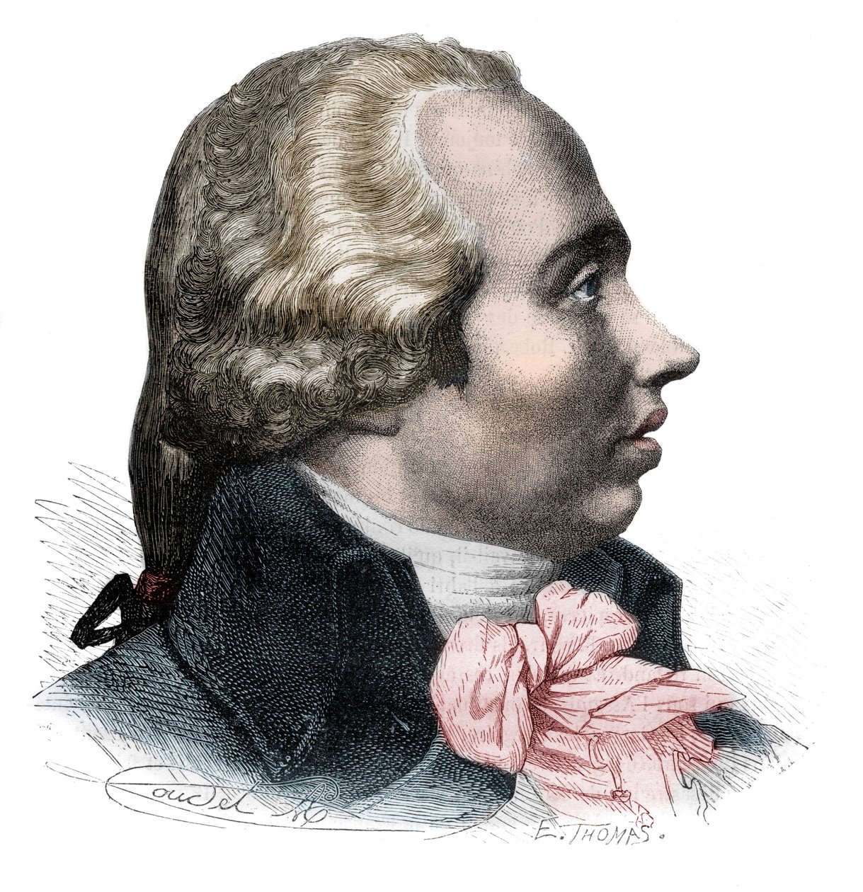 Retrato de Adrien-Marie Legendre (1752-1833) matemático francés - grabado en “Histoire des Girondins” de Alphonse de Lamartine (1790-1869) 1865-1866 - colección privada de Anonymous Anonymous