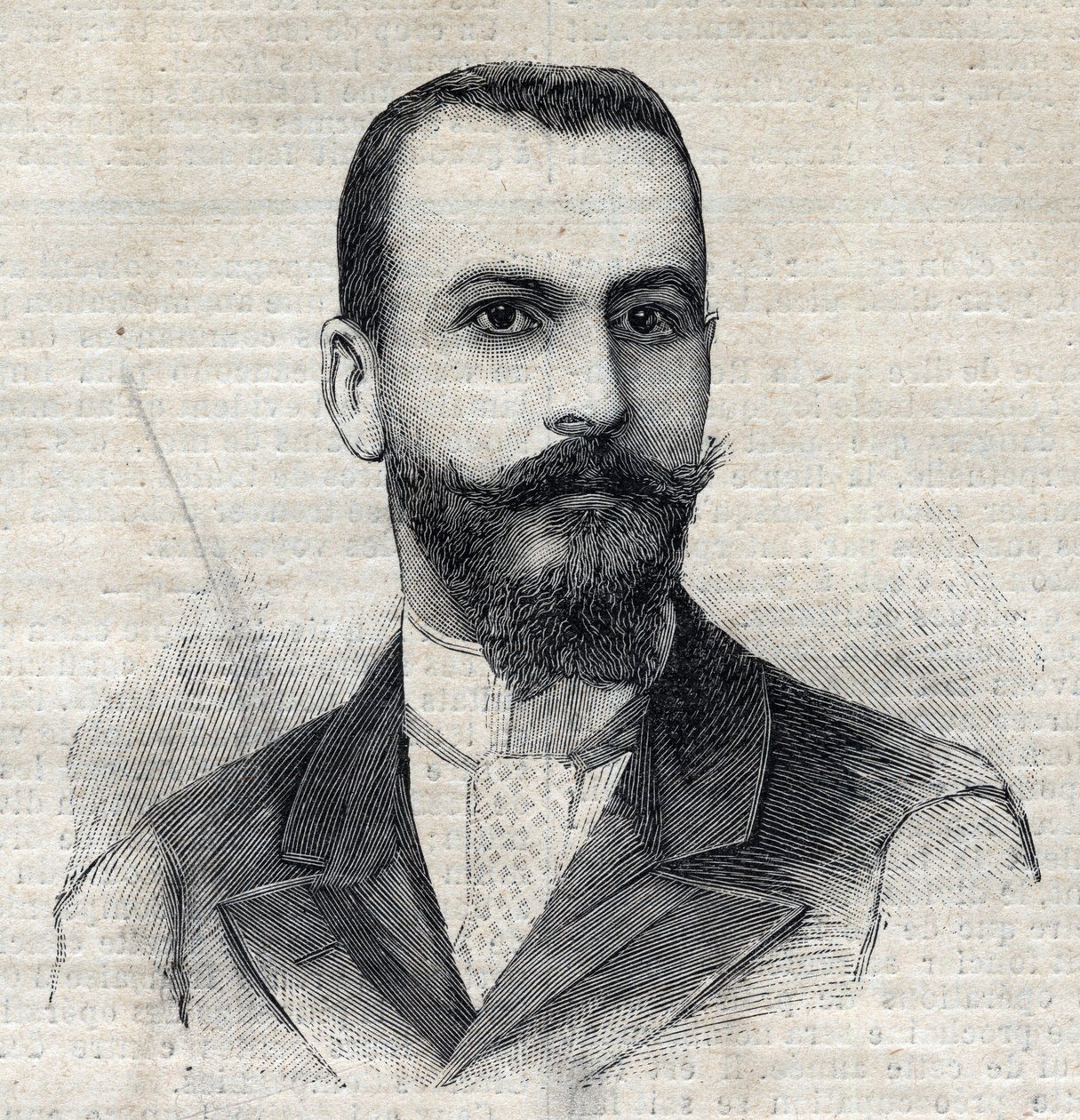 Retrato de Casimir Maistre (1867-1957) explorador francés en África. Grabado en "Le Petit Parisien" de Anonymous Anonymous