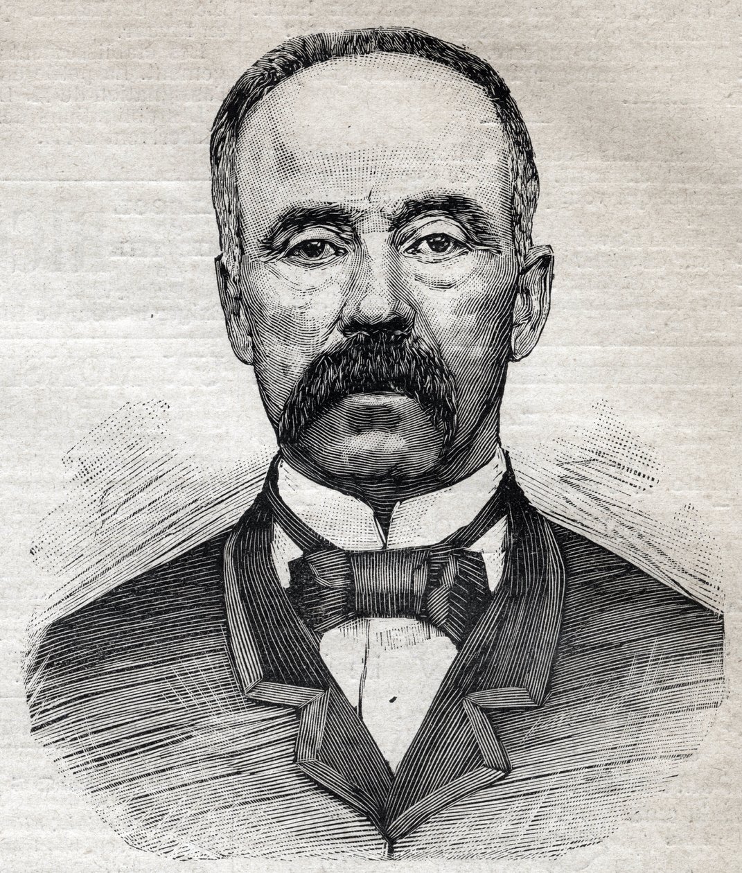 Retrato de Charles Moore (1820-1905), botánico británico de origen escocés. Grabado en "Le Petit Parisien" 1893. de Anonymous Anonymous