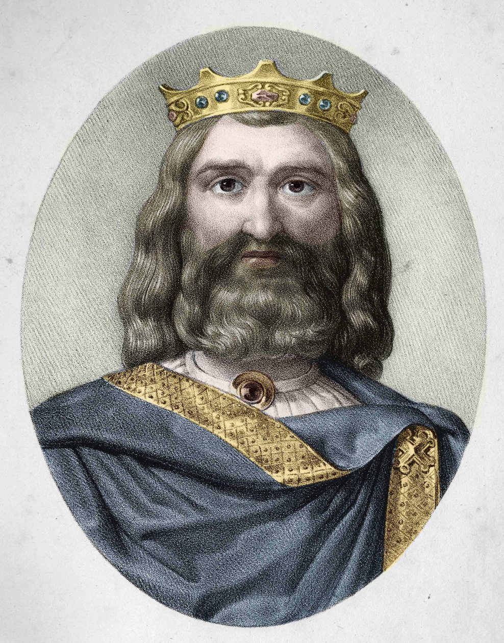 Retrato de Clodoveo I (c. 466 - 511) Rey de los Francos de Anonymous Anonymous