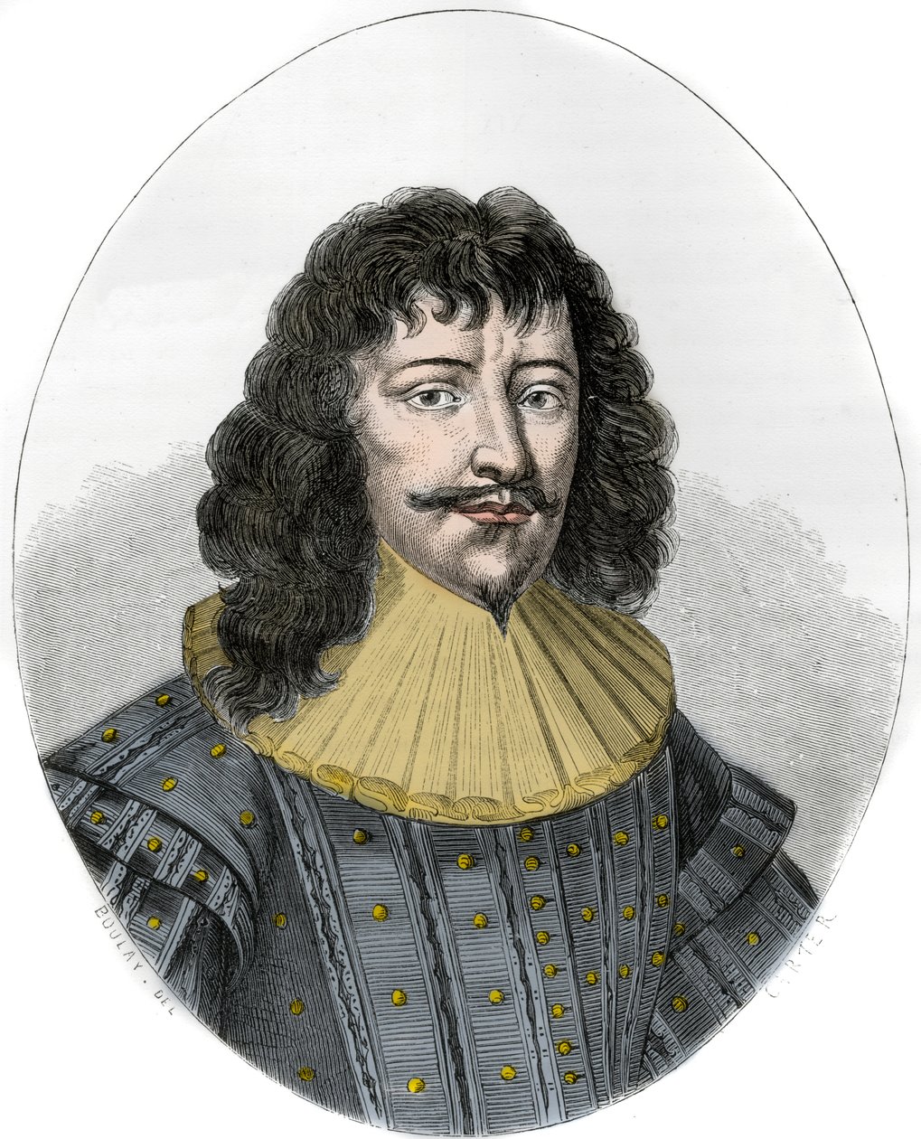 Retrato de François-Henri de Montmorency-Bouteville (François Henri de Montmorency Bouteville), llamado Mariscal de Luxemburgo de Anonymous Anonymous