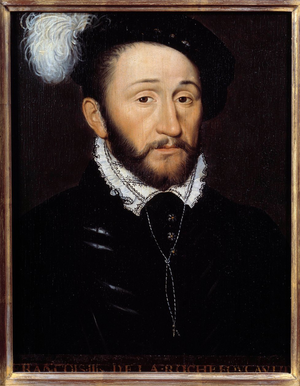 Retrato de François III de la Rochefoucauld, gobernador de Champagne de Anonymous Anonymous