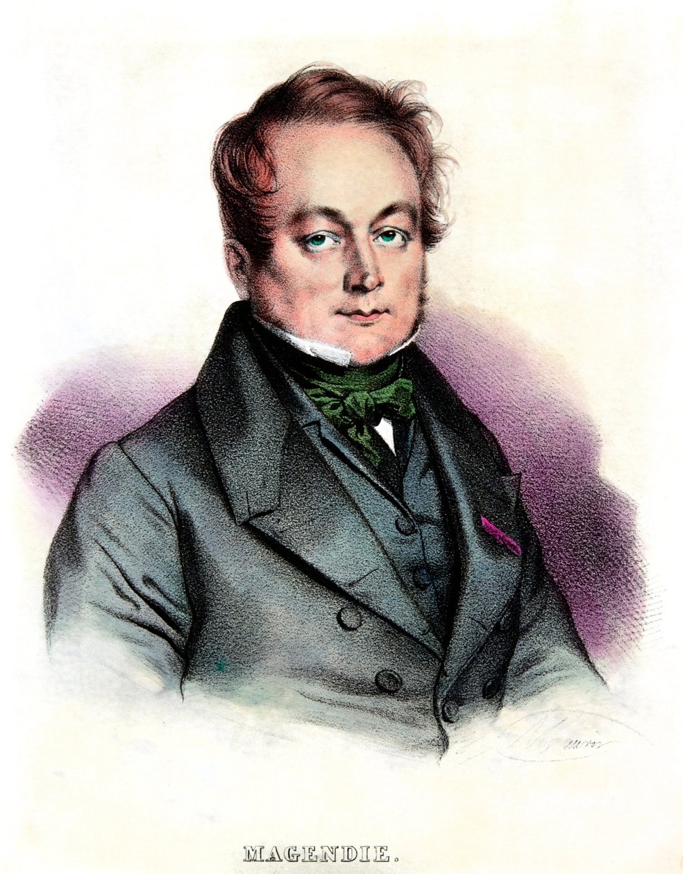 Retrato de François Magendie (1783-1855) médico y fisiólogo de Anonymous Anonymous