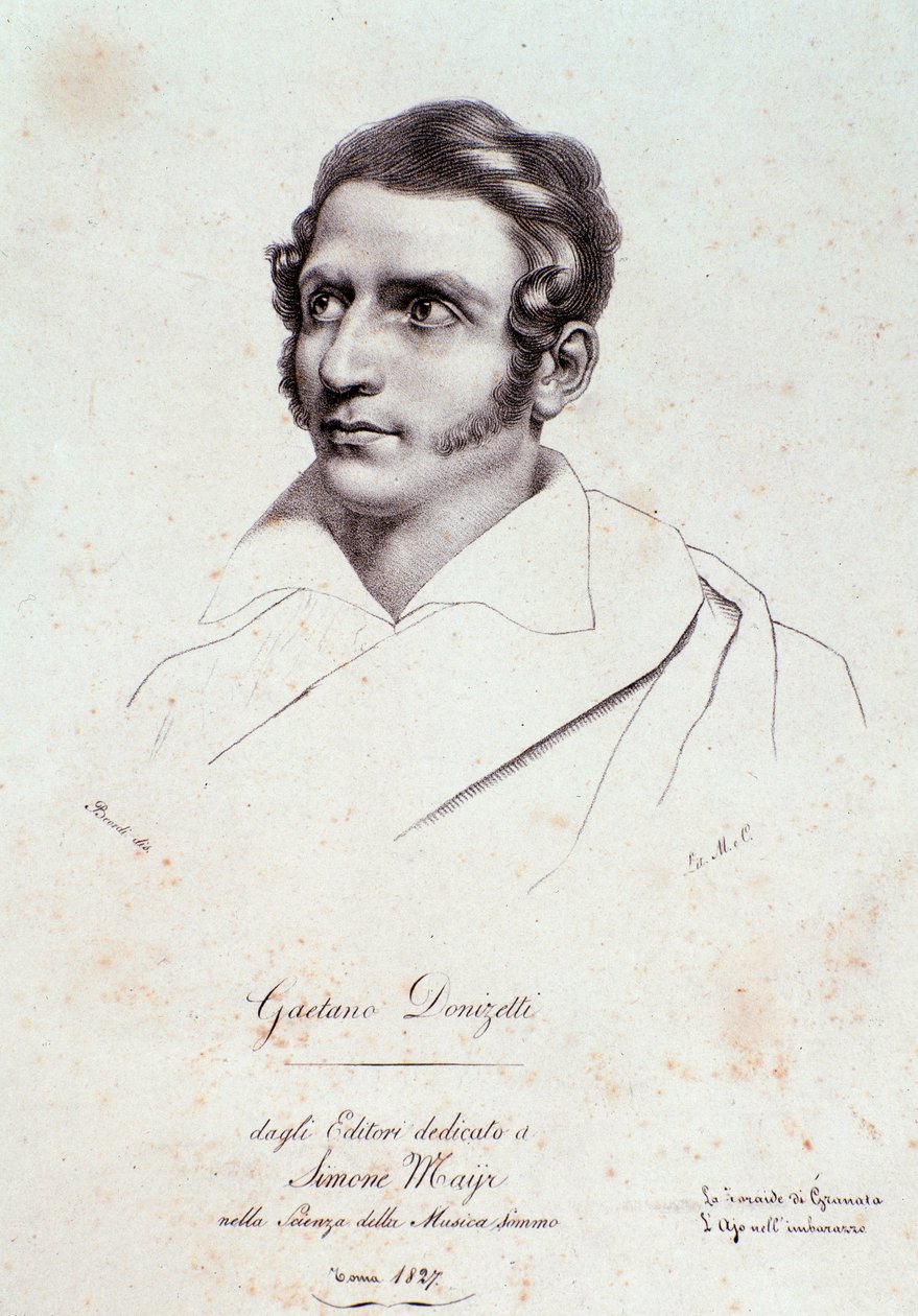Retrato de Gaetano Donizetti de Anonymous Anonymous