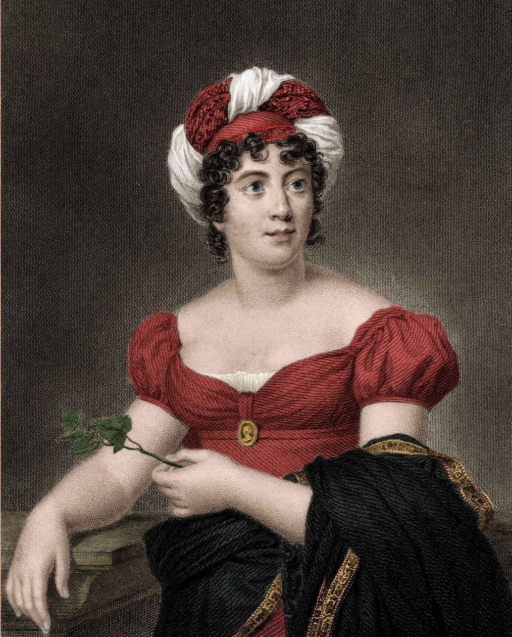 Retrato de Germaine Necker, Baronesa de Stael Holstein llamada Madame de Stael (1766-1817) de Anonymous Anonymous