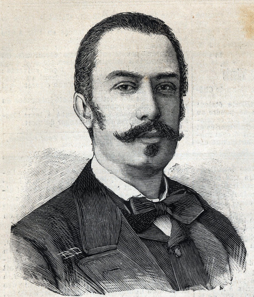 Retrato de Giovanni Giolitti (1842-1928) político italiano, Presidente del Consejo de Ministros. Grabado en 