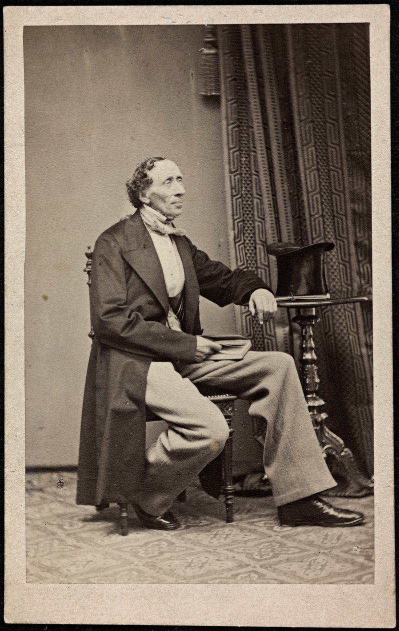 Retrato de Hans Christian Andersen (1805-1875), Anónimo. Fotografía, ca 1865. Colección privada de Anonymous Anonymous