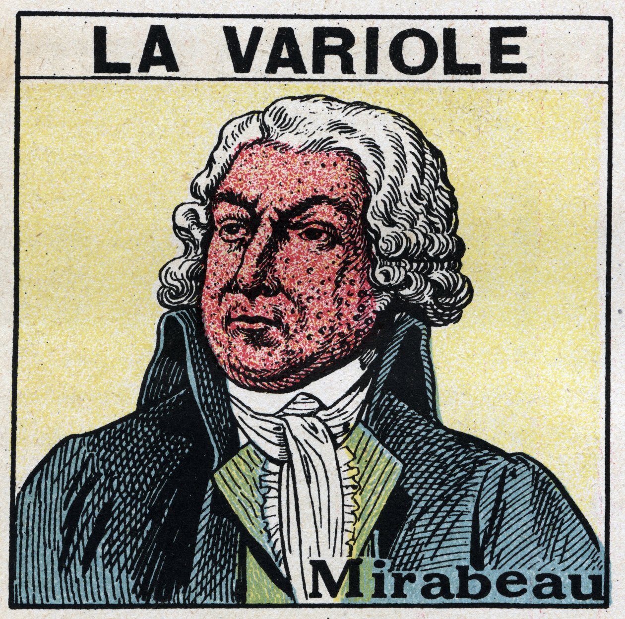 Retrato de Honoré Gabriel Riqueti, Conde de Mirabeau (1749-1791) con el rostro marcado por la viruela. de Anonymous Anonymous