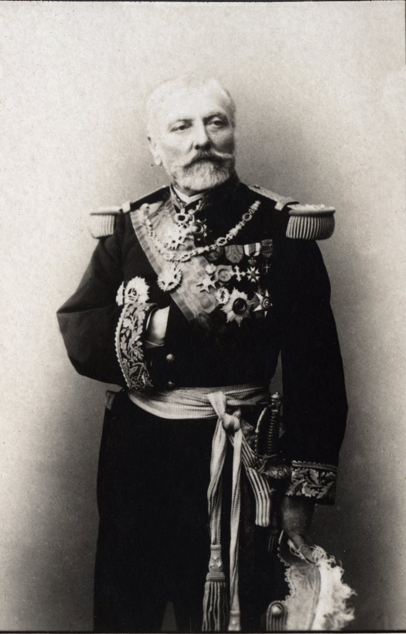 Retrato de Hyacinthe Laurent Théophile Aube (Almirante Aube) (1826-1890), almirante francés. Colección FPL. de Anonymous Anonymous